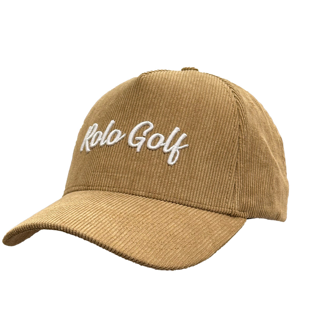 Brown Corduroy Cap Rolo Polo Golf